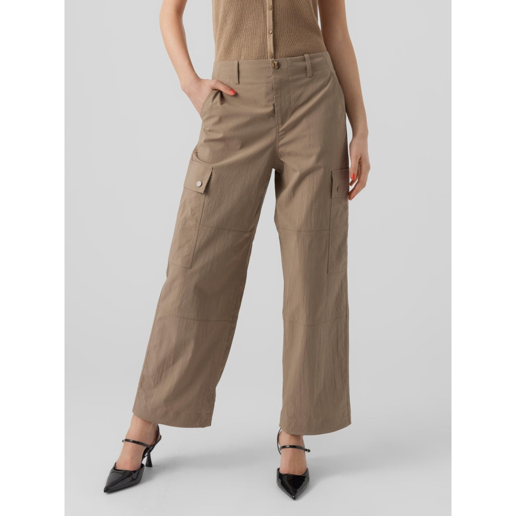 Vero Moda Dame Cargo Bukser Vmriley Desert Taupe
