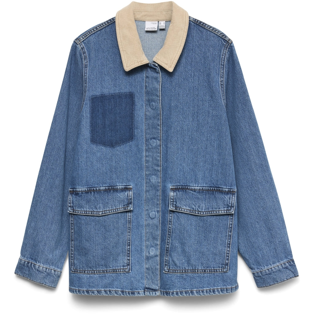 Vero Moda Dame Jakke Vmenya Medium Blue Denim