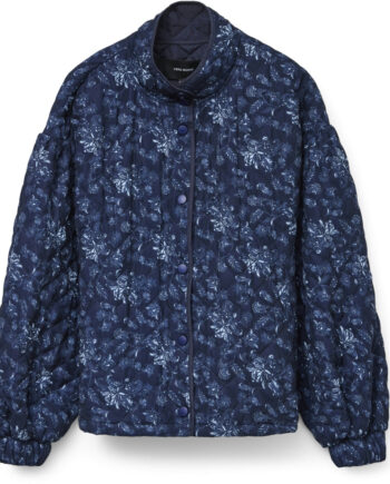 Vero Moda Dame Jakke Vmjane Faded Denim Blue Paiysley