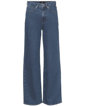 Vero Moda Dame Jeans Vmtessa Højtaljede Jeans Medium Blue Denim