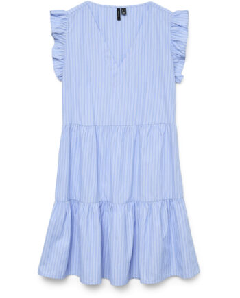 Vero Moda Dame Kjole Vmfanni Hydrangea Stripe Sana Snow White