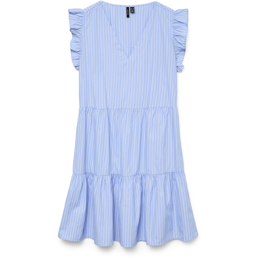 Vero Moda Dame Kjole Vmfanni Hydrangea Stripe Sana Snow White