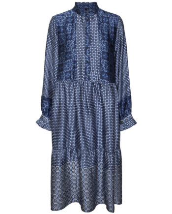 Vero Moda Dame Kjole Vmlevi Snow White Dark Blue Palma
