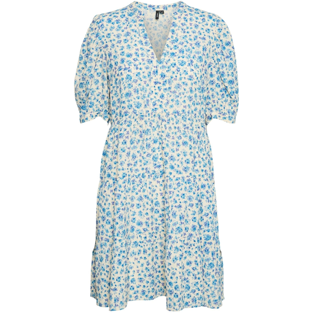 Vero Moda Dame Kjole Vmlyla Snow White Directoire Blue Flower