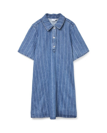 Vero Moda Dame Kjole Vmocean Medium Blue Denim Stripes White