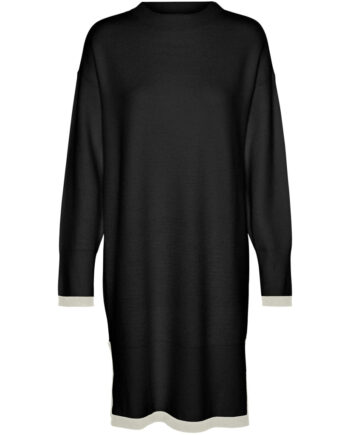 Vero Moda Dame Kjole Vmsaba Black   Birch Contrast