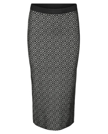 Vero Moda Dame Nederdel Vmaria Black    Birch Grafic Print