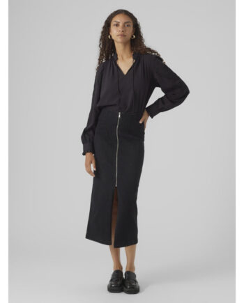 Vero Moda Dame Nederdel Vmmonic Black Denim