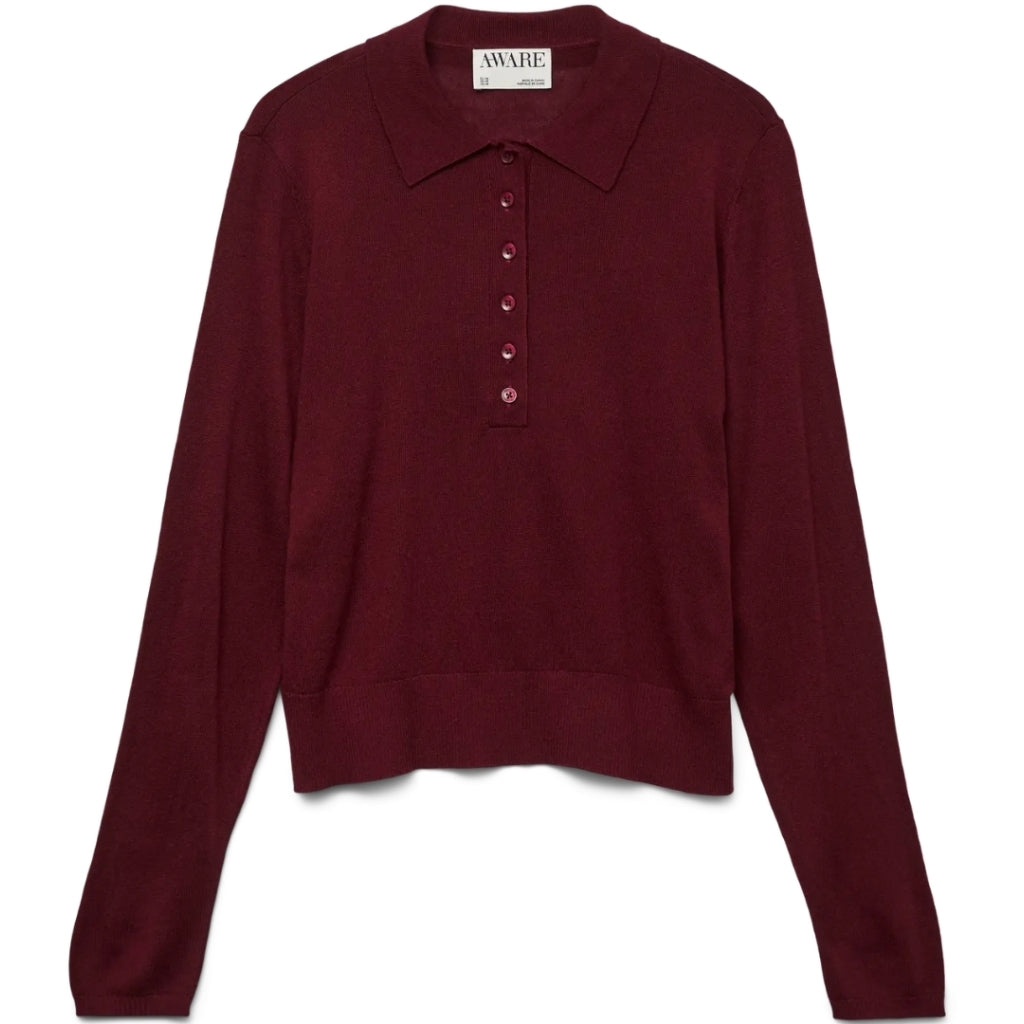 Vero Moda Dame Polo Awsikita Zinfandel