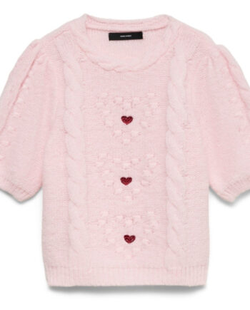 Vero Moda Dame Pullover Vmcloud Pink- -boo Rio Red Hearts