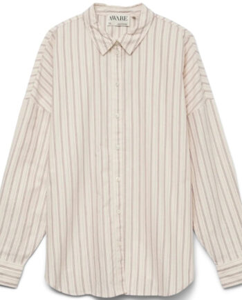 Vero Moda Dame Skjorte Awparis Birch Stripes Zinfandel