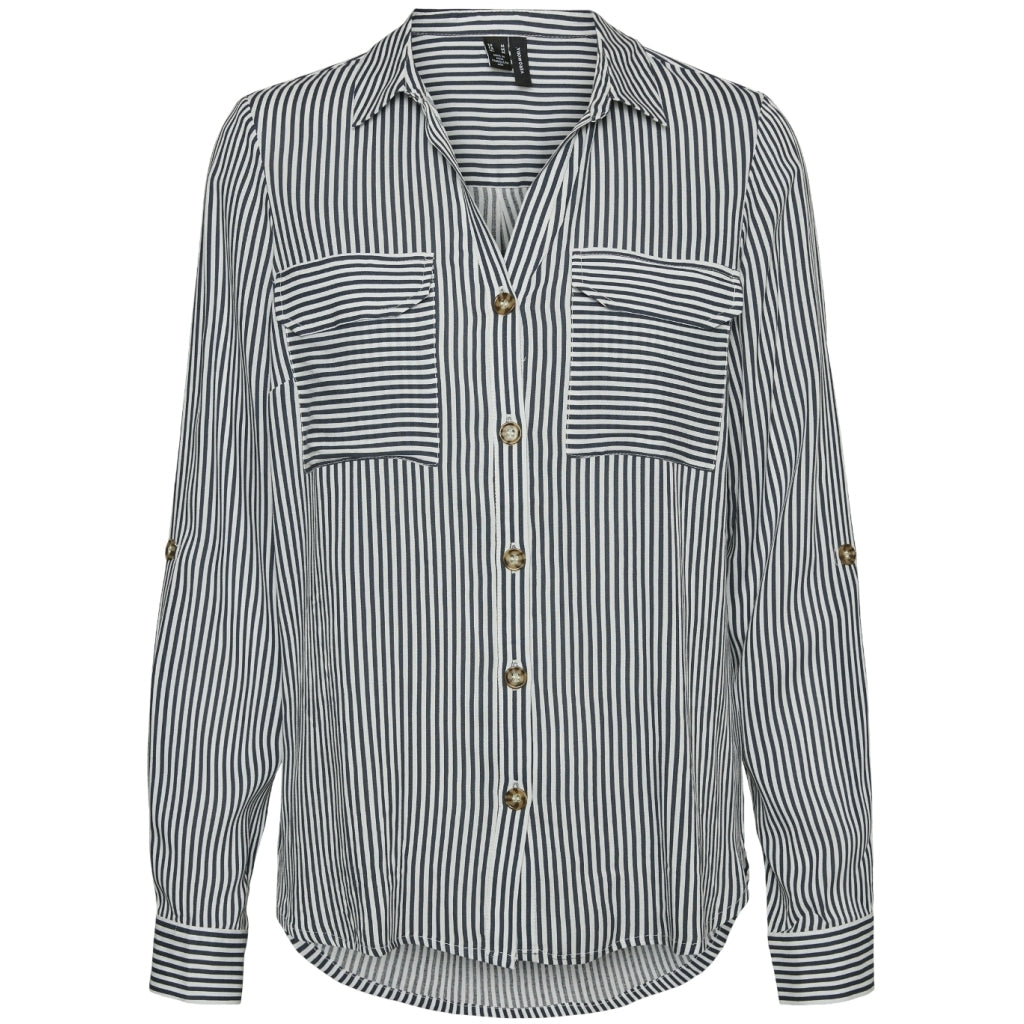 Vero Moda Dame Skjorte Vmbumpy Snow White India Ink