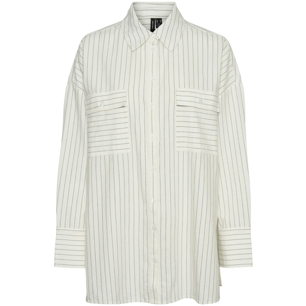 Vero Moda Dame Skjorte Vmsiri Asphalt Snow White