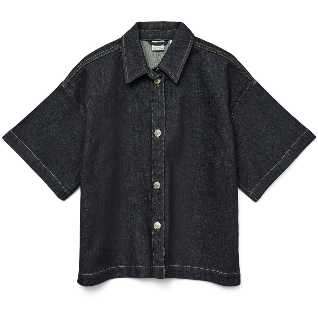 Vero Moda Dame Skjorte Vmtessa Dark Blue Denim
