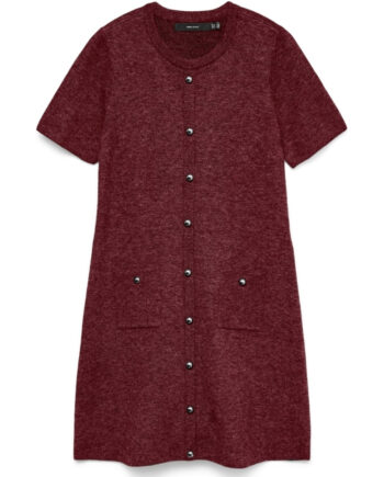 Vero Moda Dame Strik Kjole Vmjohanna Tawny Port