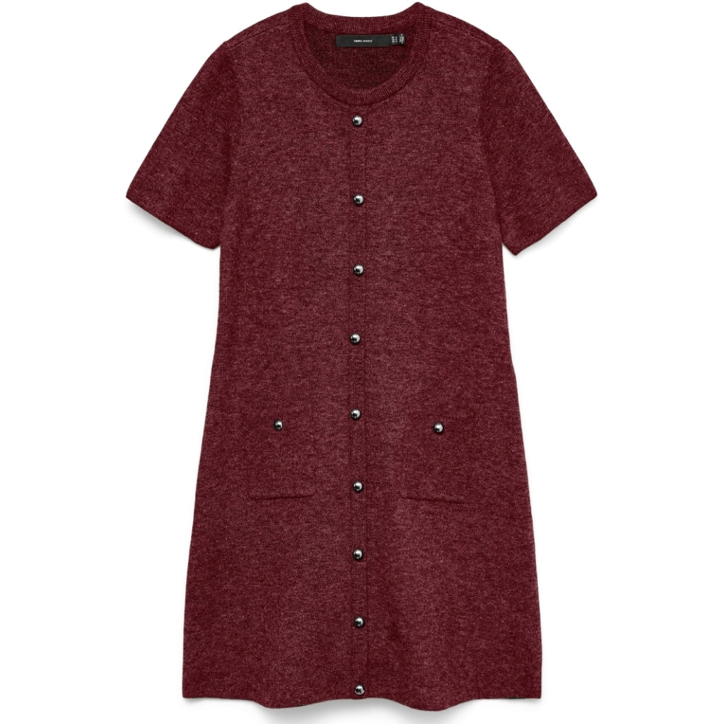 Vero Moda Dame Strik Kjole Vmjohanna Tawny Port
