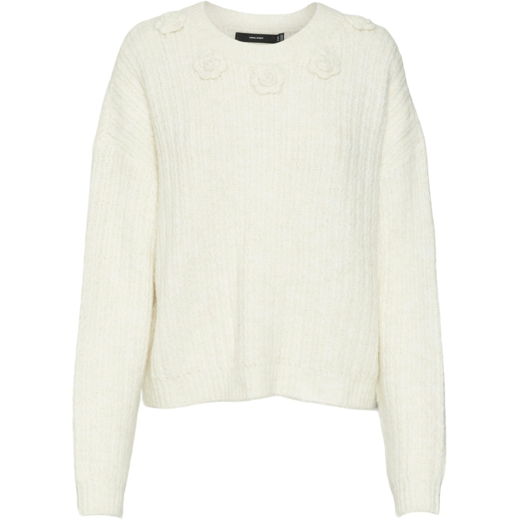 Vero Moda Dame Strik Vmaletta Birch Melange