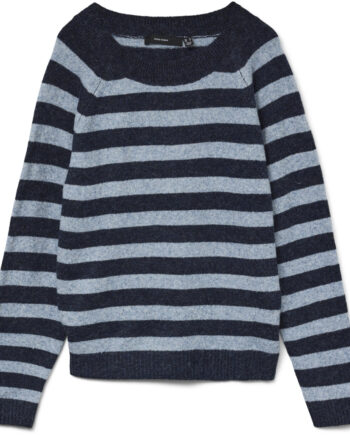 Vero Moda Dame Strik Vmdoffy Navy Blazer Stripes:   China Blue
