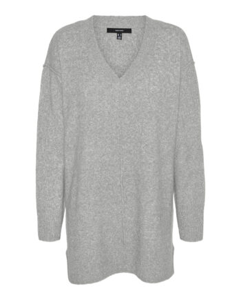 Vero Moda Dame Strik Vmesti Light Grey Melange