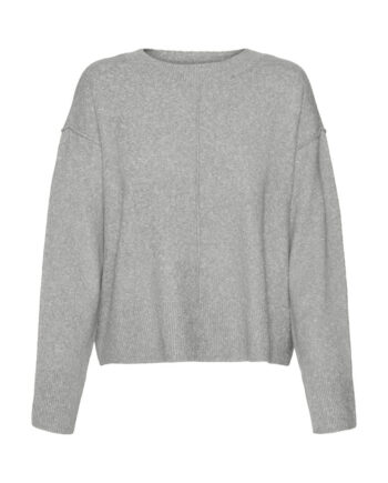 Vero Moda Dame Strik Vmesti Light Grey Melange