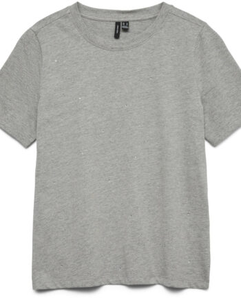 Vero Moda Dame  -shirt Vmpaulina Light Grey Melange