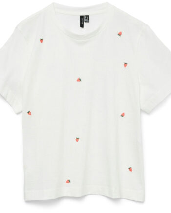 Vero Moda Dame  -shirt Vmsolvei Snow White Print Strawberrys