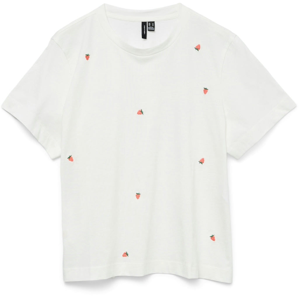 Vero Moda Dame -shirt Vmsolvei Snow White Print Strawberrys