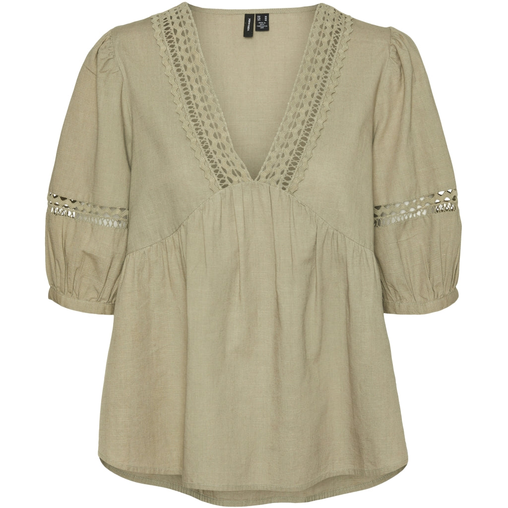 Vero Moda Dame Top Vmlouisa Laurel Oak