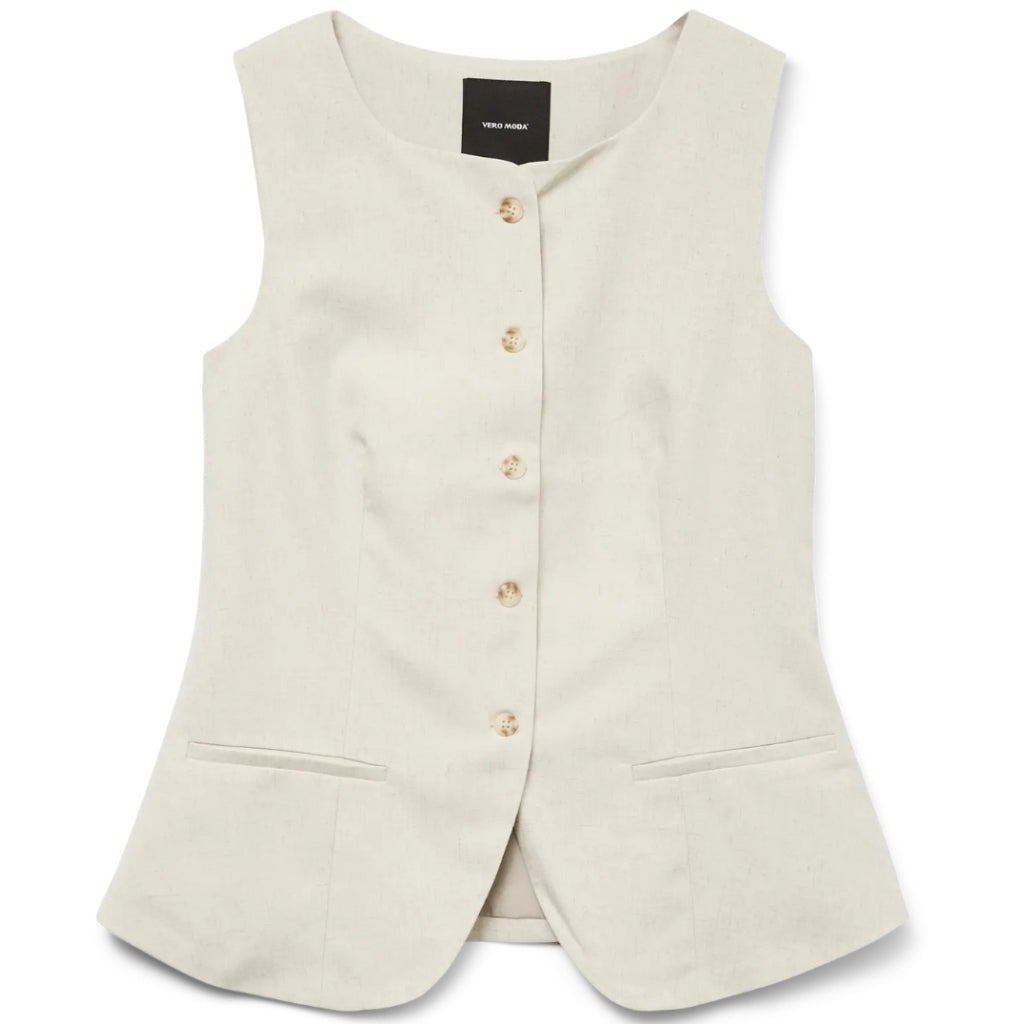 Vero Moda Dame Vest Vmmikela Birch Melange