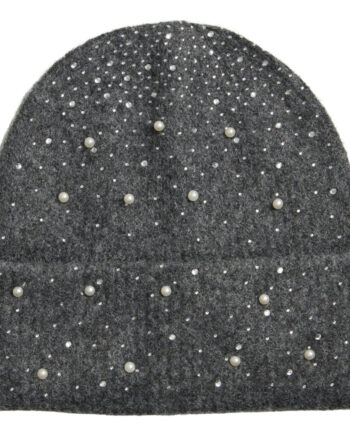 Vila Dame Beanie Hue Visumm Dark Grey Melange