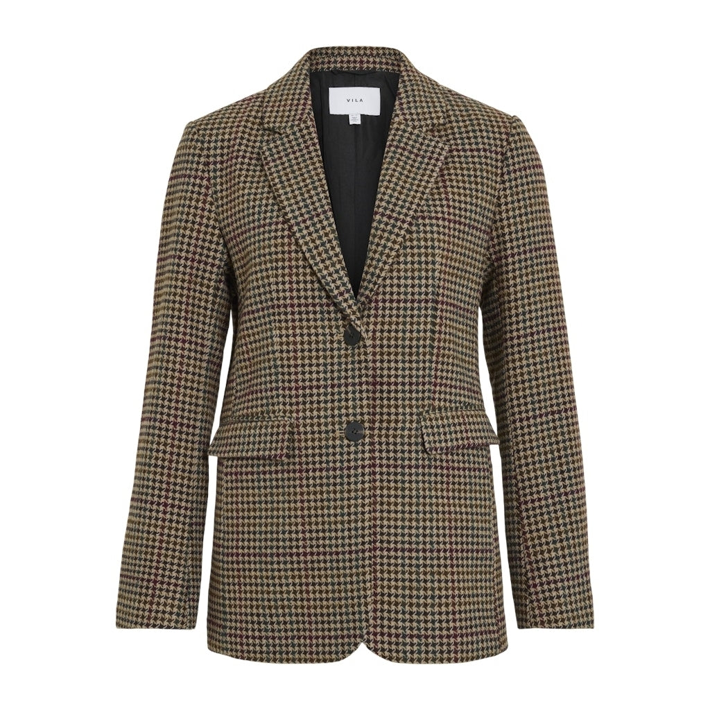 Vila Dame Blazer Vihappy Natural Melange