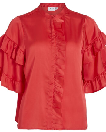 Vila Dame Bluse Vikavas Poppy Red
