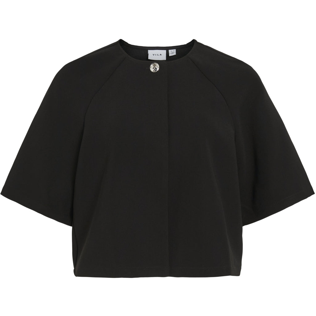 Vila Dame Cardigan Top Visabby Black Beauty