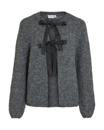 Vila Dame Cardigan Vibows Medium Grey Melange