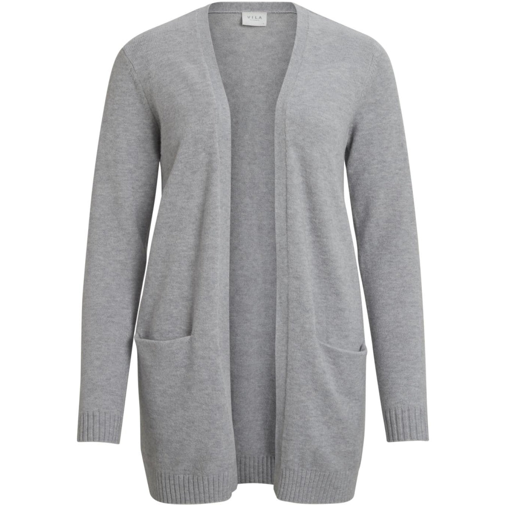 Vila Dame Cardigan Viril Light Grey Melange