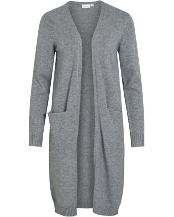 Vila Dame Cardigan Viril Medium Grey Melange