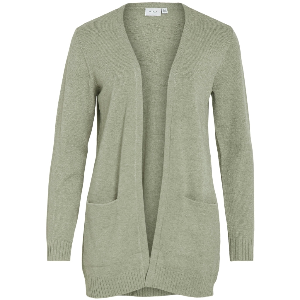Vila Dame Cardigan Viril Oil Green Melange