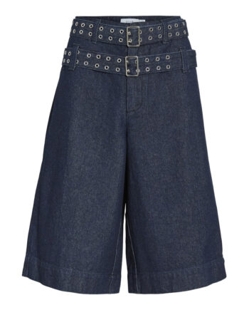 Vila Dame Denim Shorts Viadona Dark Blue Denim