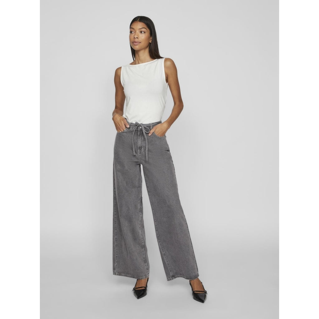 Vila Dame Jeans Vimeans Grey Denim