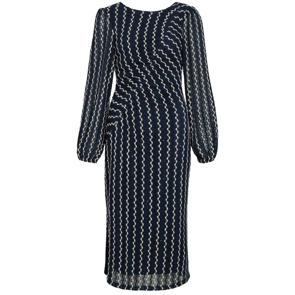 Vila Dame Kjole Viellen Navy Blazer Birch