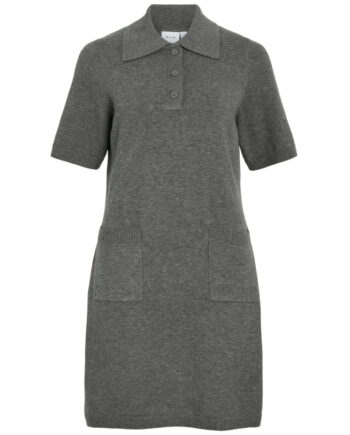 Vila Dame Kjole Vilina Medium Grey Melange