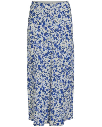 Vila Dame Nederdel Vially Mazarine Blue Aop