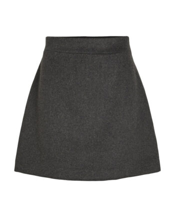 Vila Dame Nederdel Viocto Dark Grey Melange