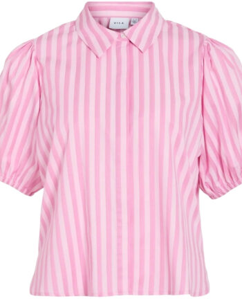 Vila Dame Skjorte Viastana Sangria Sunset Stripes
