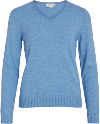 Vila Dame Strik Viril Blissful Blue Light Melange