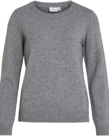Vila Dame Strik Viril Medium Grey Melange