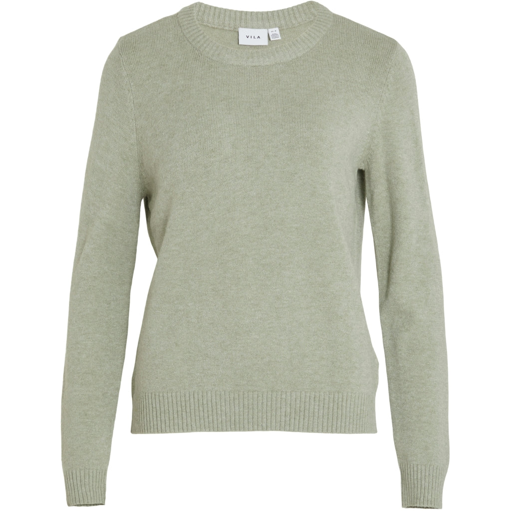 Vila Dame Strik Viril Oil Green Melange