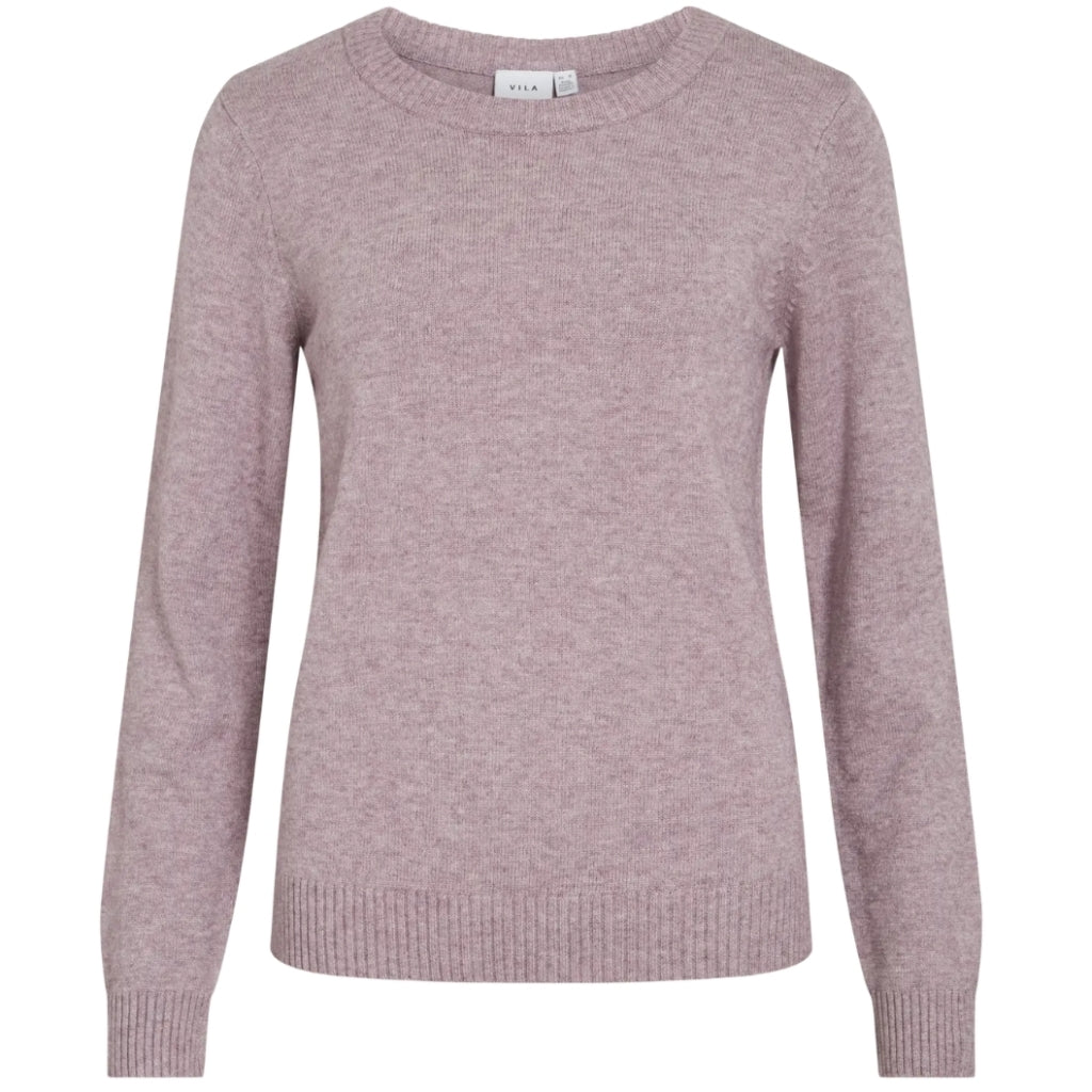 Vila Dame Strik Viril Toadstool Light Melange