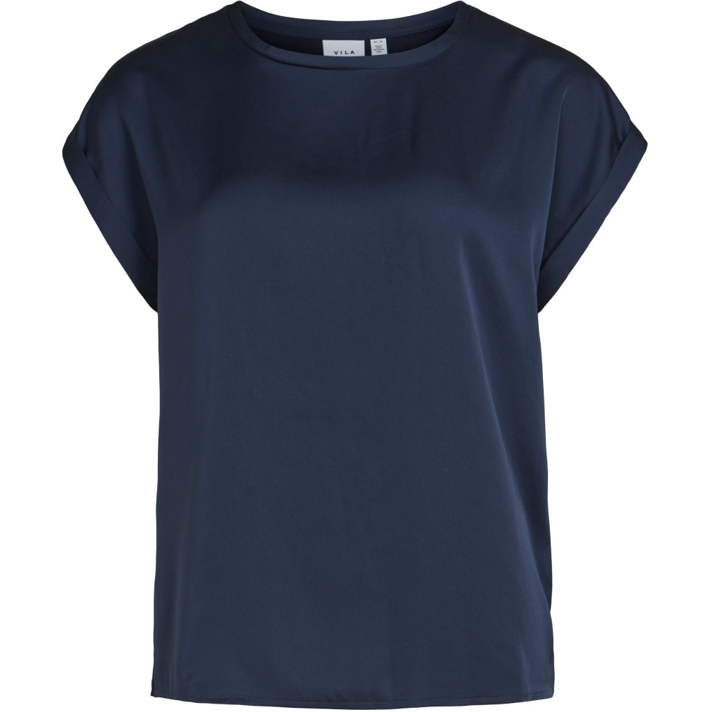 Vila Dame Top Viellette Navy Blazer