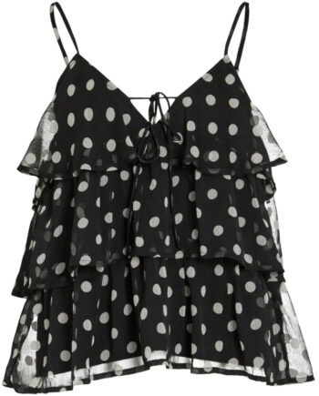 Vila Dame Top Viharley Black White Dots
